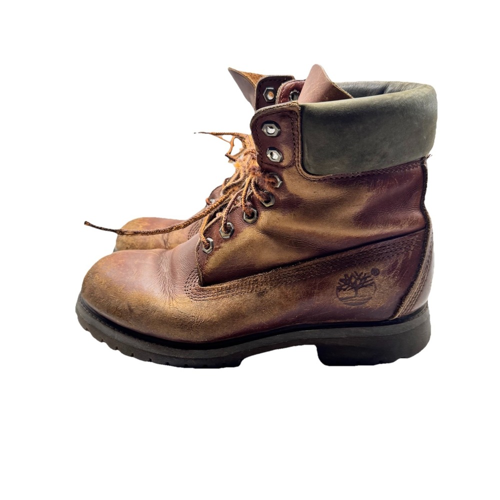 Timberland Vintage 1980s Leather Boots Men's US Sz 7 MMade In‎ USA Hiking Work